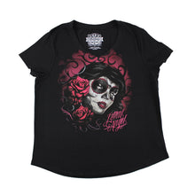 Red Catrina V Neck Tee