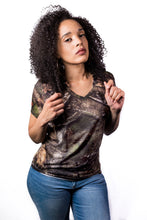 Women Backwoods Skull Camo Shirt