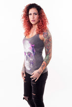Dragonfly Skull Burn Out Razor Back Tank Top