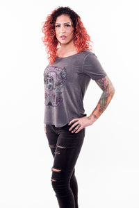 Sin on Wheels Scoop Neck Top