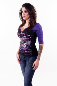Always in Control Raglan 3/4 Sleeve Shirt
