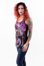 Flower Motorcycle Razor Back Tank Top