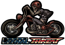 Lethal Threat Biker Metal Sign (Left side)