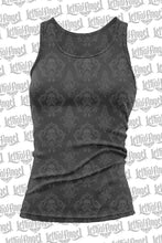 Classic Skull Burn Out Razor Back Tank Top