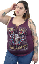 Lethal Angel Road House Lace Up Tank Top