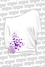 D.O.D Butterflies Off The Shoulder Tee Shirt
